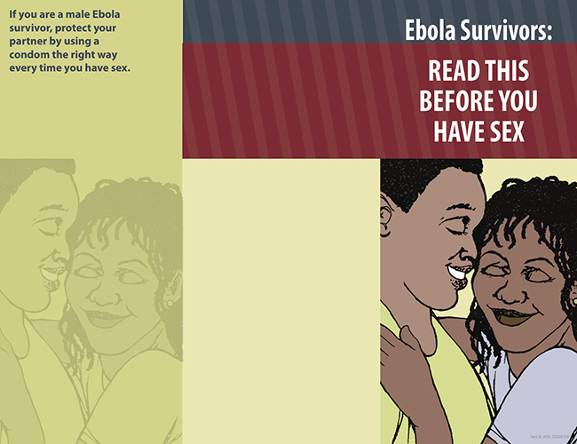 ebola survivor condom brochure