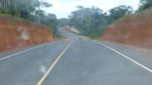 An “over-engineered” Liberian road. Image credit: André Smith/Internews