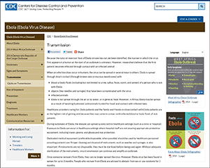 Transmission-webpg - Ebola Communication Network