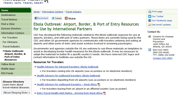 Airport, Border, & Port of Entry Resources for Use by International Partners