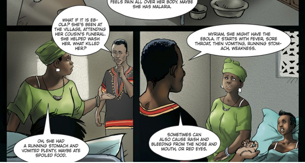 ebola comic book Spread the Message Not the Virus
