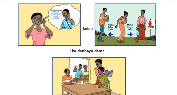 ebola stigma poster bambara