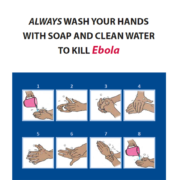 toujours se laver les mains pour tuer ebola