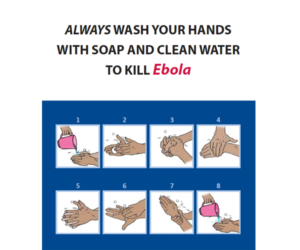 always wash hands to kill ebola
