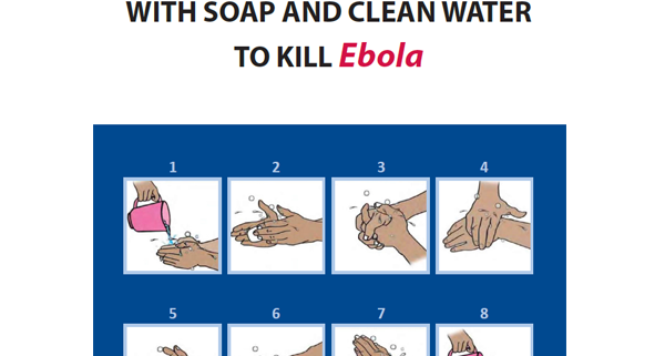 always wash hands to kill ebola