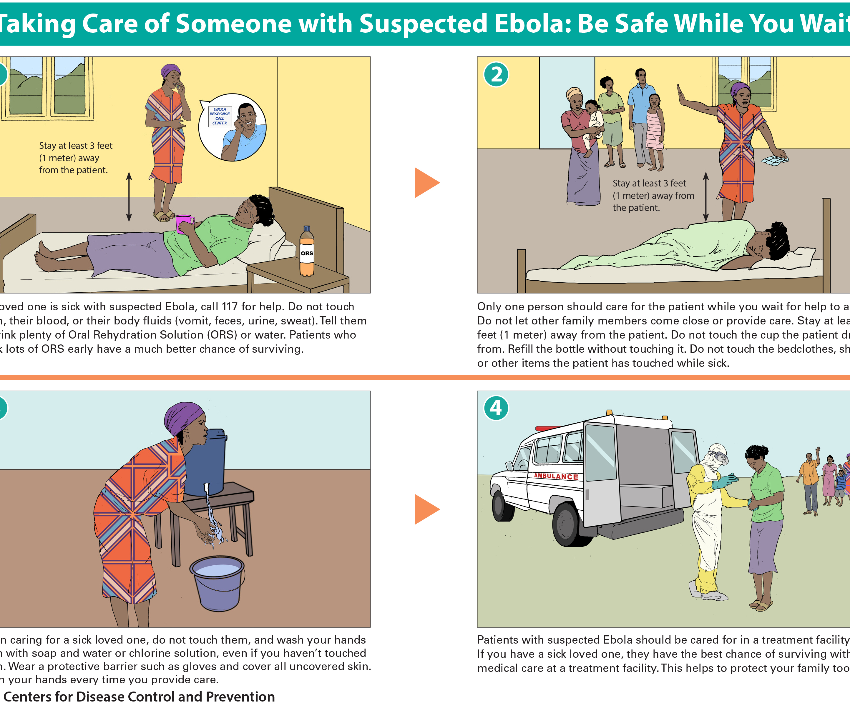 Prendre soin de quelqu'un avec Susceptible Ebola: Be Safe pendant que vous attendez