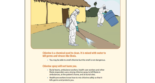 utilisation du chlore par les agents de santé Ebola