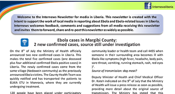 Newsletter ISSUE #17 for Media Internews