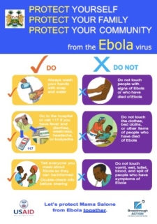 Ebola Do's and Don'ts Poster