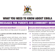 Fiche d'information sur Ebola pour les parents et les membres de la communauté