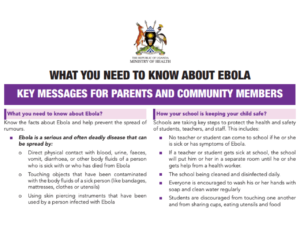 Ebola Fact Sheet for Parents and Community Members